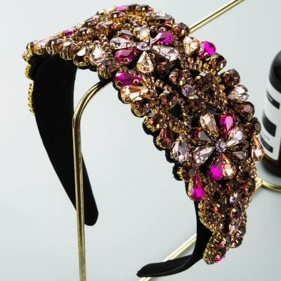 Jeweled headbands Rhinestone Decor - Picture 2 of 6